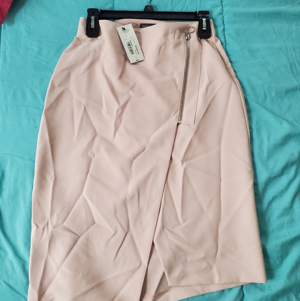 Pink Asymmetrical Skirt